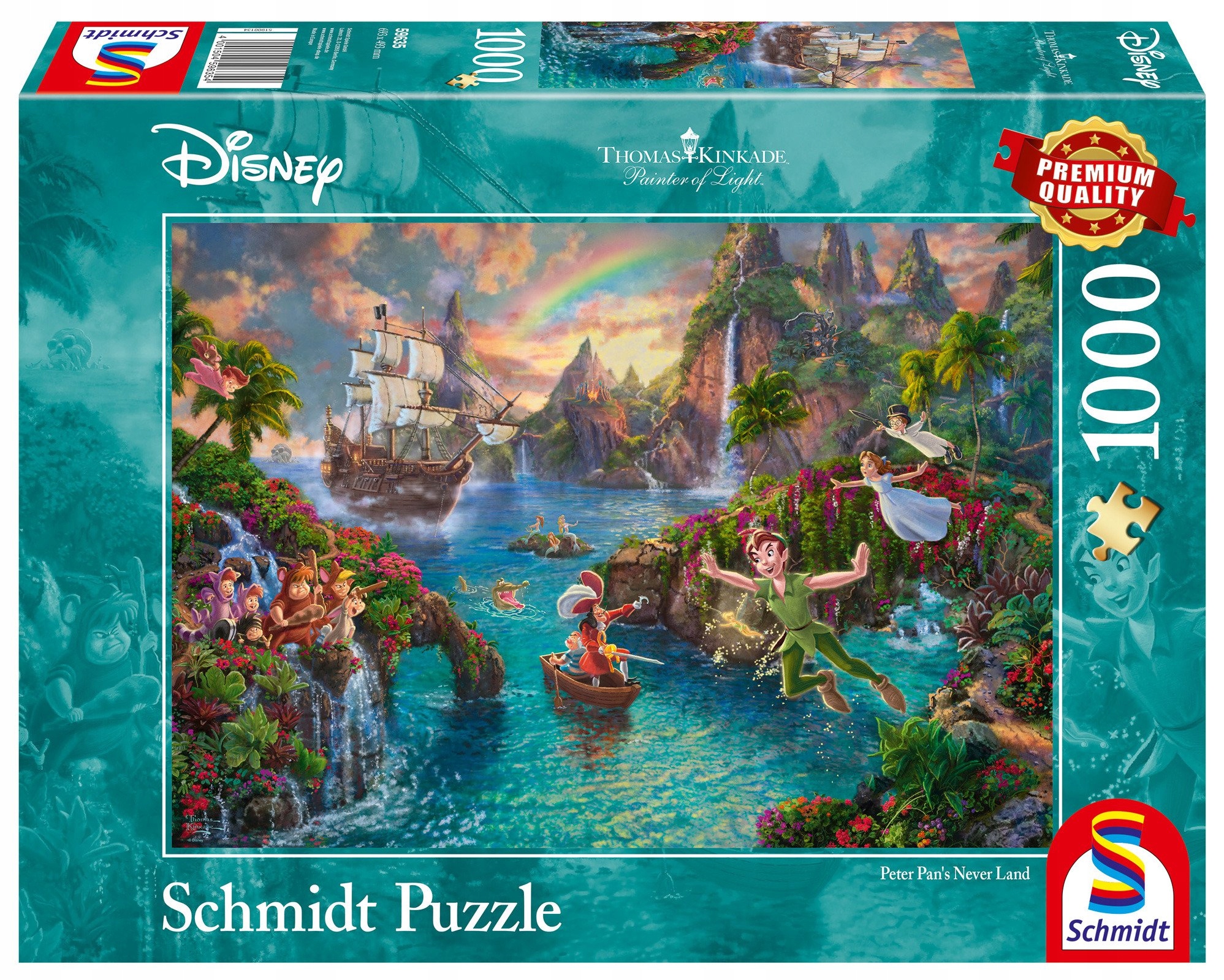 

Schmidt Pq Puzzle 1000 Kinkade Piotruś Pan Disney