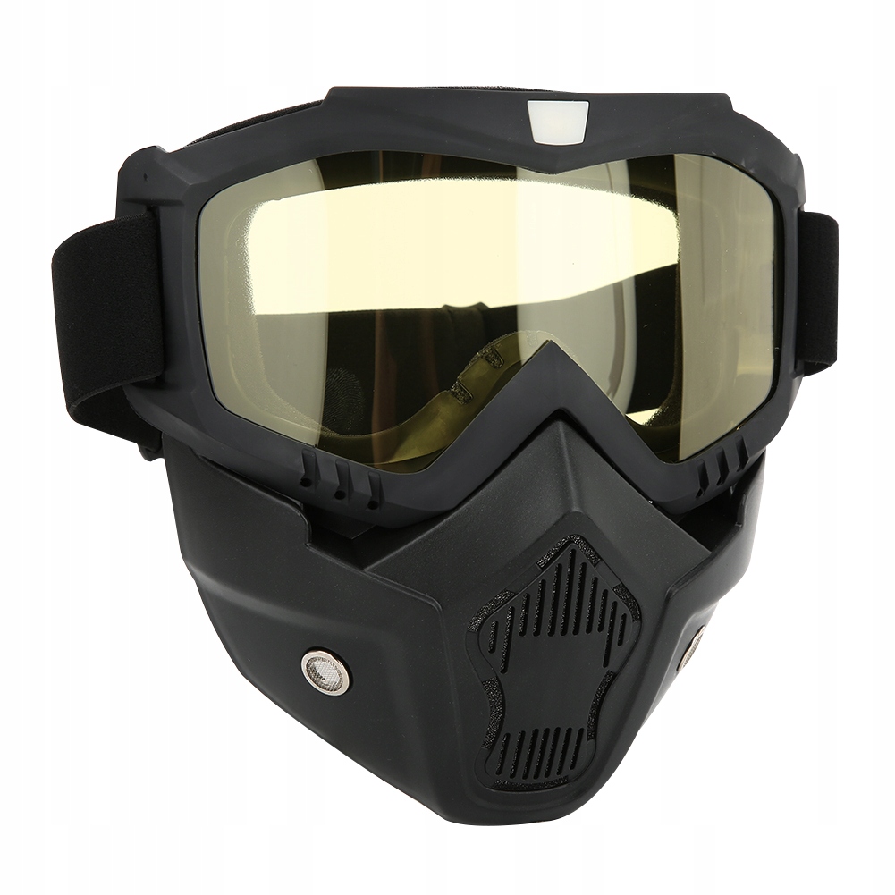 MASKA WOJSKOWA MASKA PRZECIWMGIELNA ŻÓŁTY Producent bez marki