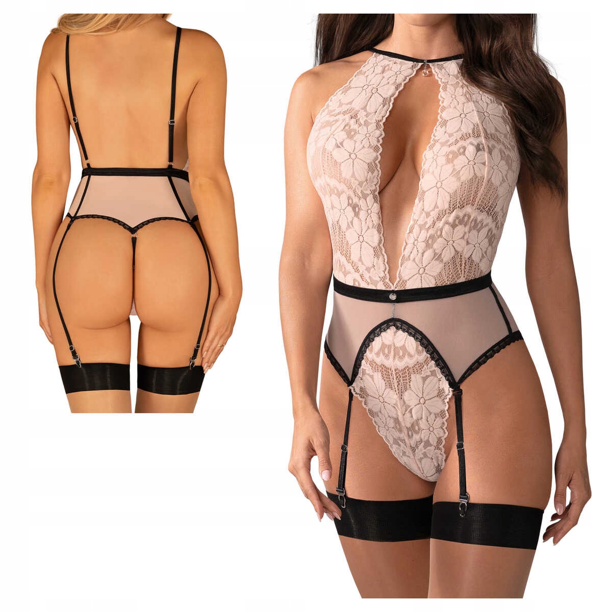 Obsessive Body Lilines różowe L/XL