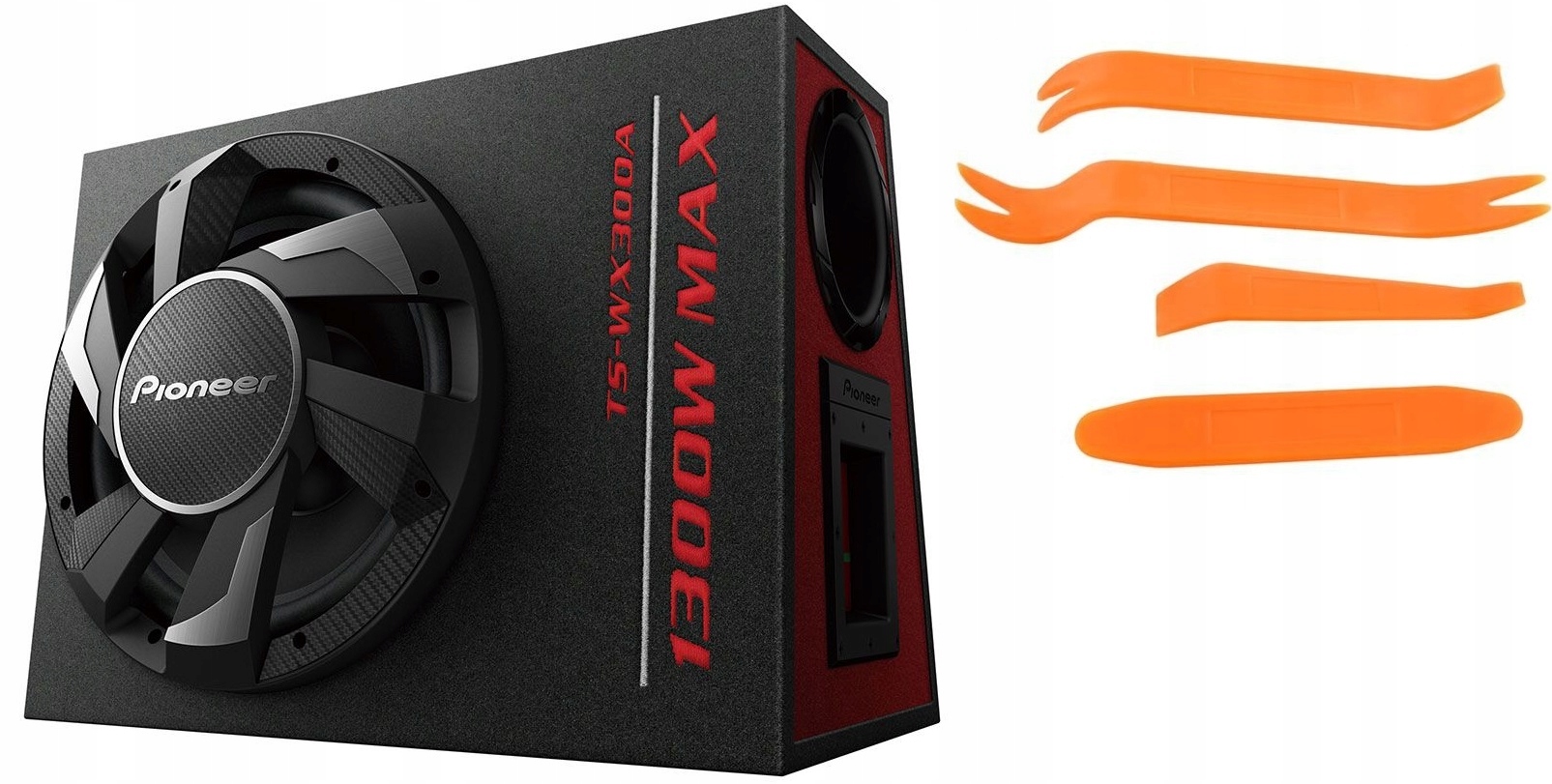 Pioneer TS-WX300A aktívna skrinka pre subwoofer s zosilňovačom 1400 W kľúče