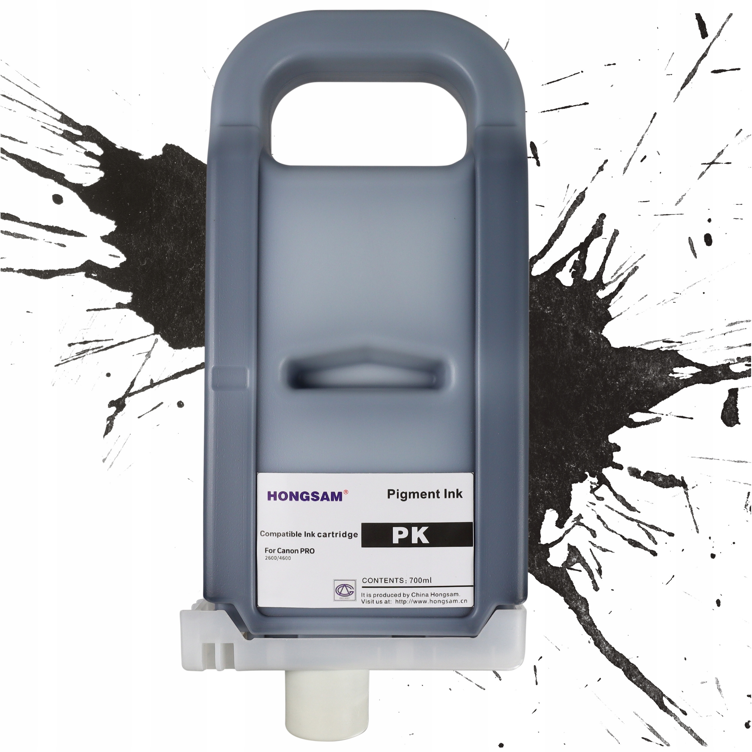 Pigmentový inkoust Photo Black 700 ml Náhradní náplň Canon PFI-3700 PFI-2700 Pk