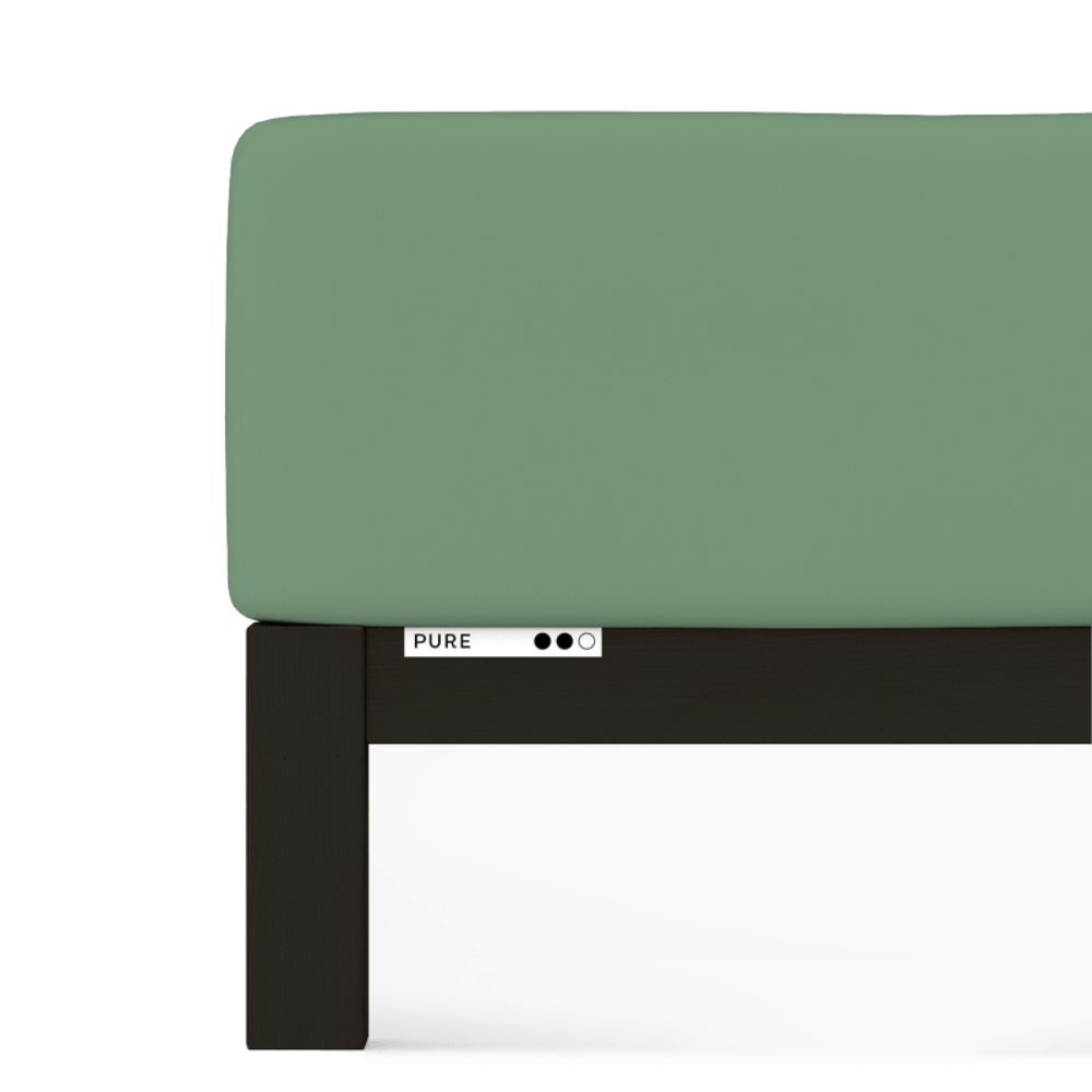 Prostěradlo Schlafgut Pure Standard 140x190-160x220 cm Green Mid 665
