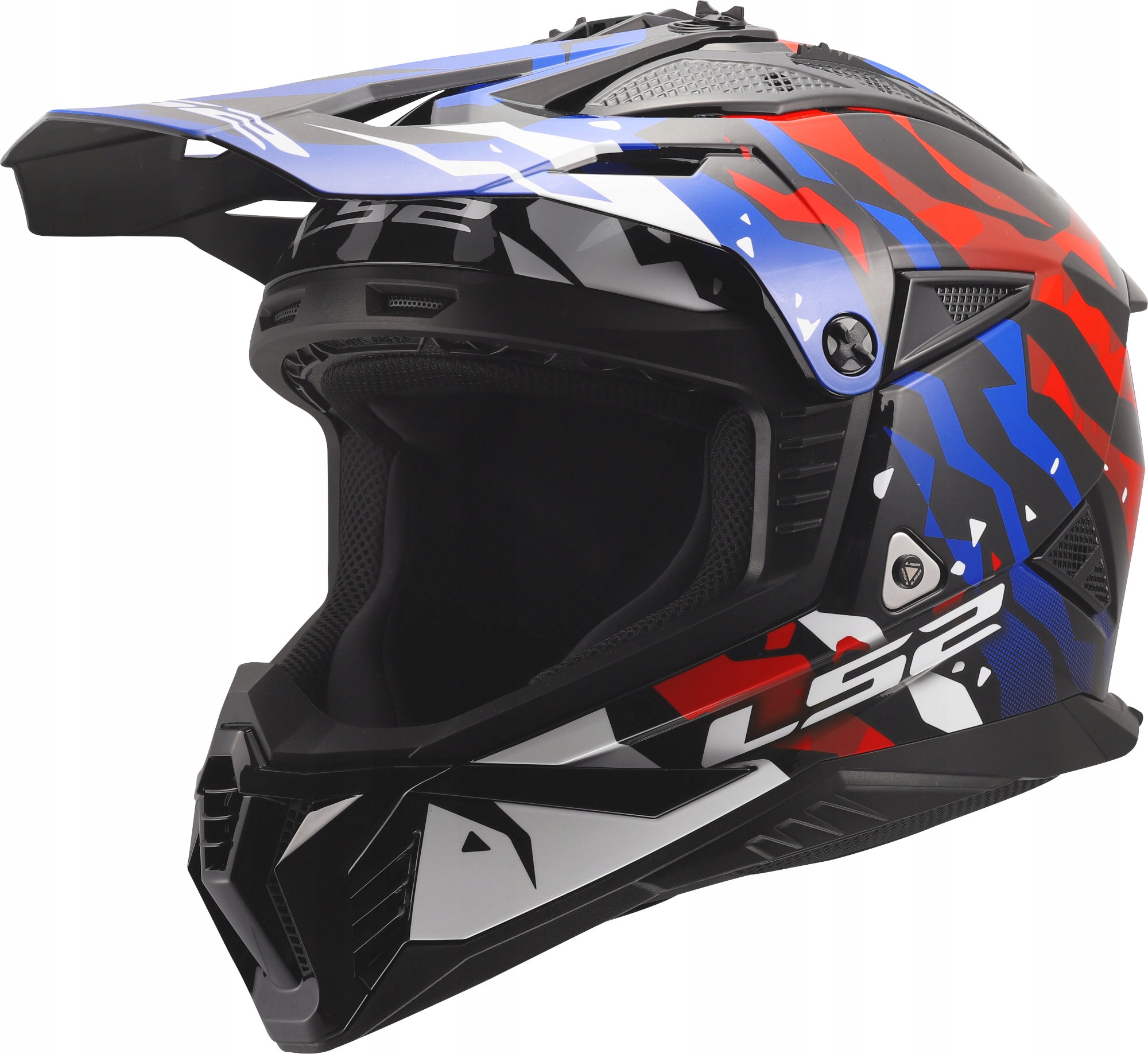 Kask Motocyklowy Enduro LS2 MX708 Fast II Grotesk Purple Red L