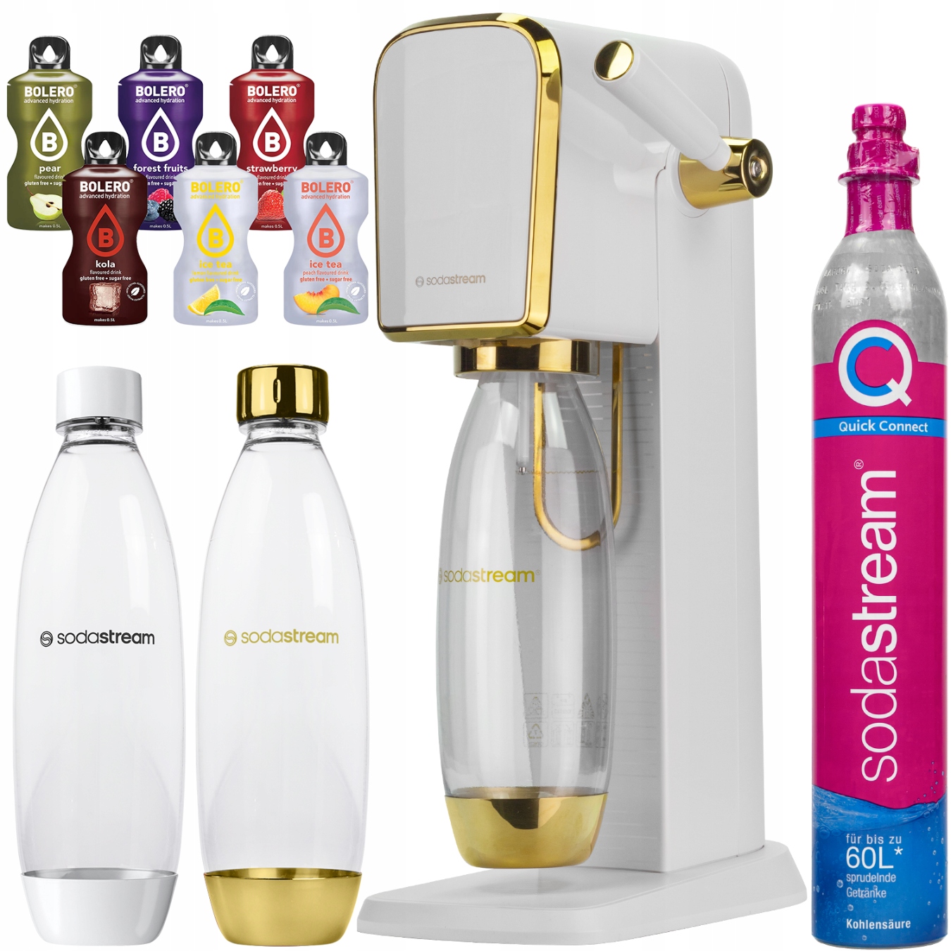Saturátor Sodastream Art Zariadenie Na Plynovanie Vody Fľaša Valec CO2