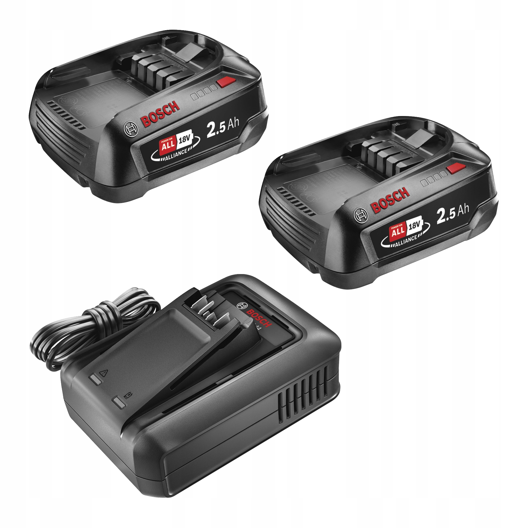 Akumulatory ładowarka 18 V 2x2,5 Ah Bosch Power 4 All