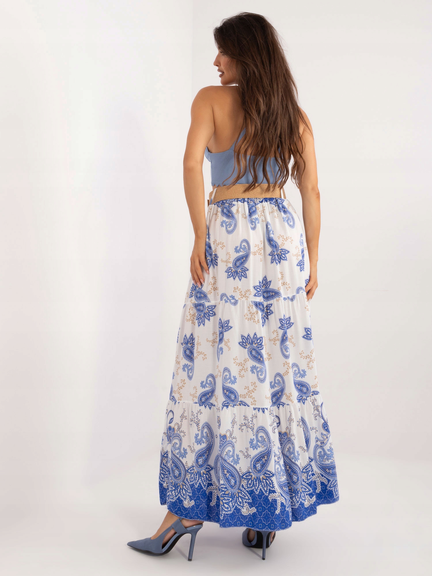 ITALY MODA SPÓDNICA (UNI) NIEBIESKI Damskie