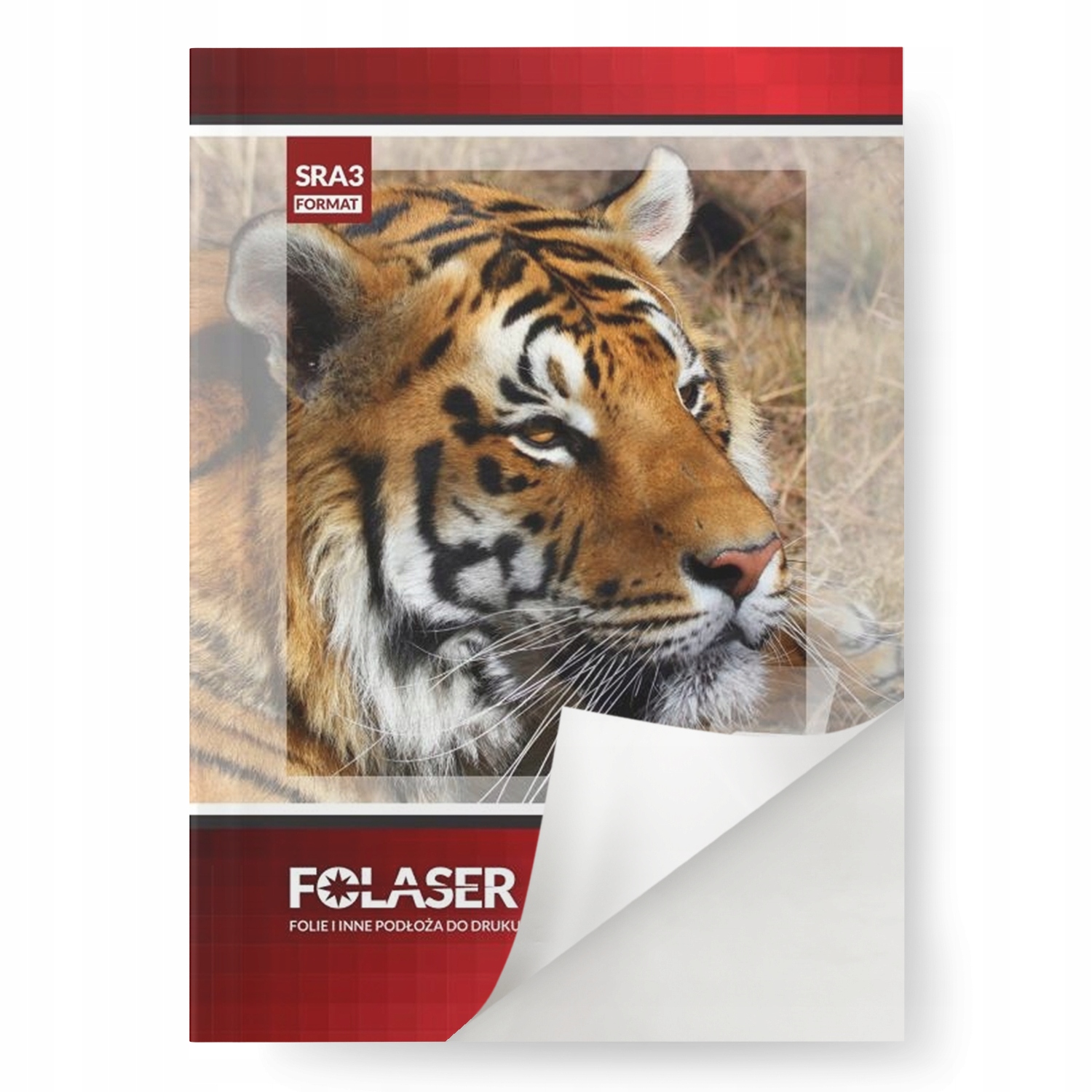 Biela lesklá samolepiaca fólia pre laserové tlačiarne 50SRA3