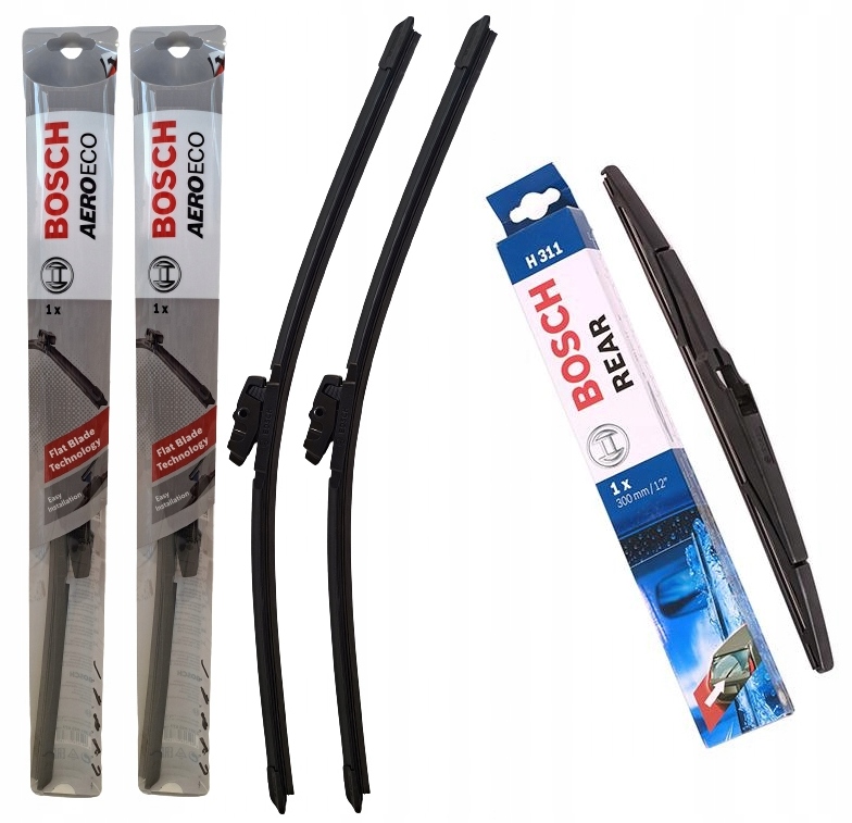 Kpl 3X Wycieraczki Bosch Aeroeco Płaskie Przód Tył Opel Astra J Hb Kombi