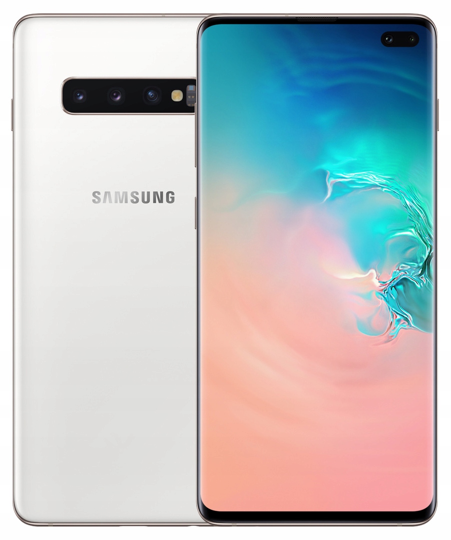 Smartfon Samsung Galaxy S10+ 12 GB / 1 TB 4G (LTE) biały + Wsparcie posprzedażowe VIP – 1 miesiąc