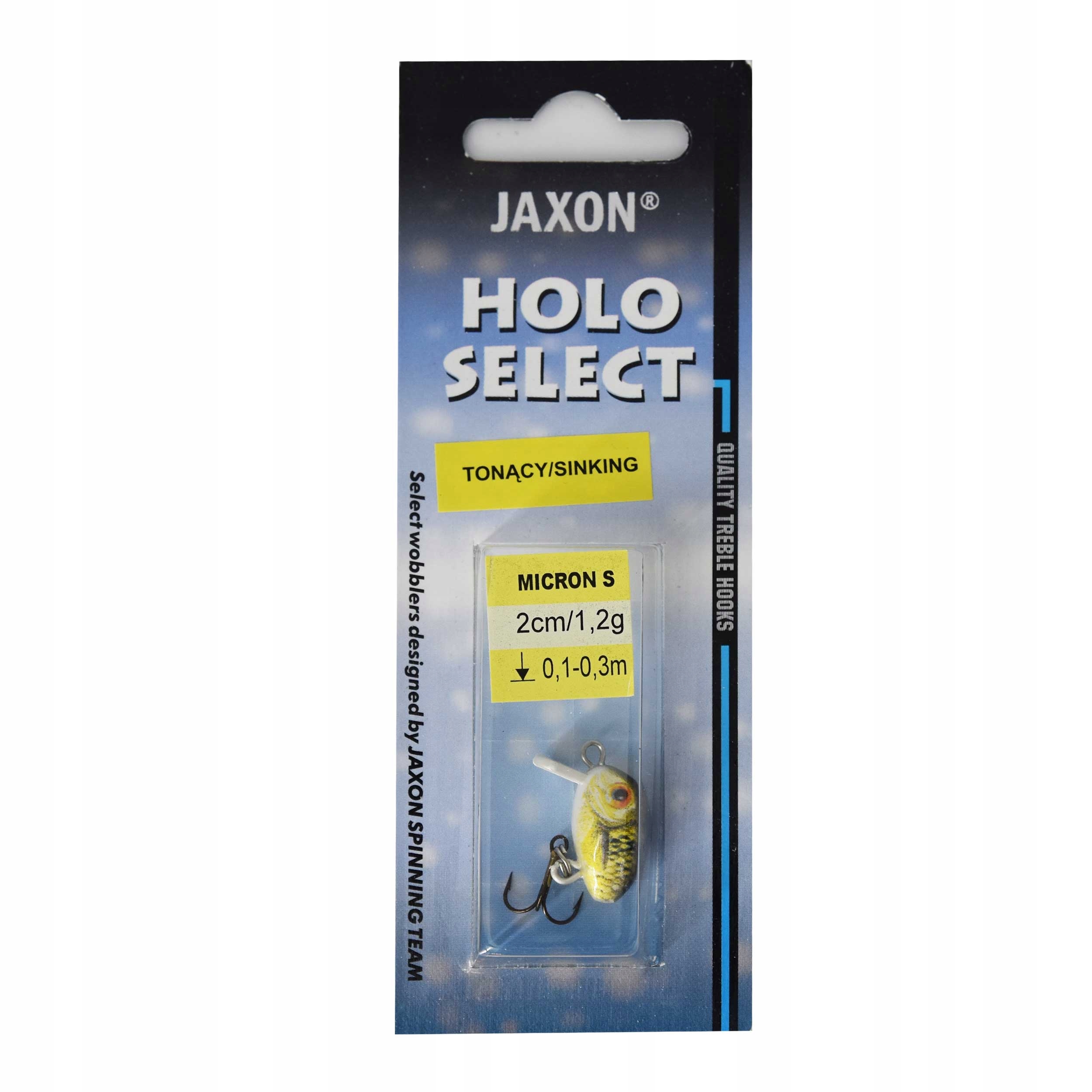 Mały wobler tonący Jaxon Holo Select Micron 2cm 1.2g Cw 1szt. jazie klenie