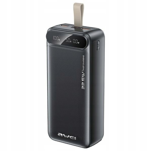 Awei powerbanka PA-12 30000mAh 22.5W černá/černá