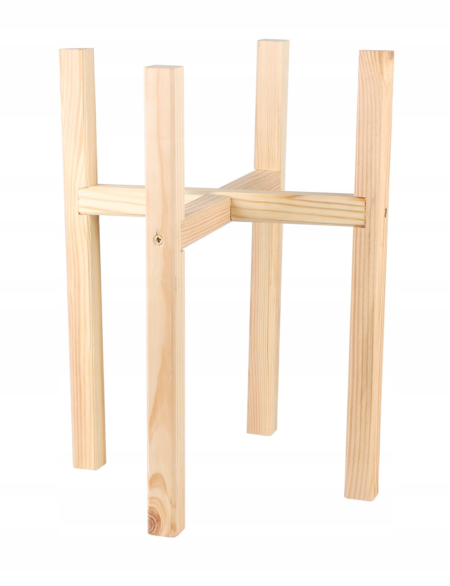 

Drewniany Stojak Na Doniczkę Naturalny 29x29x38 cm