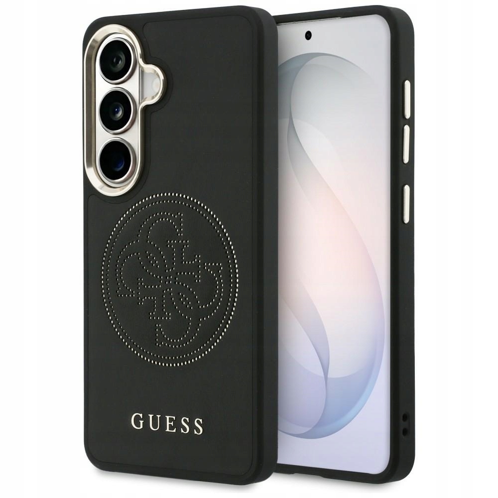 Etui Guess Perforated Logo MagSafe na Samsung Galaxy S26 czarne Guess