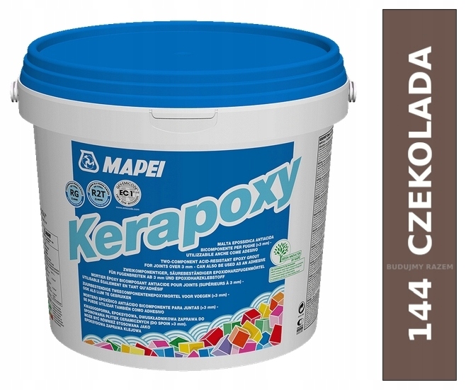 Mapei klej Fuga Epoksydowa kwasoodporna Kerapoxy Czekolada 144 2kg