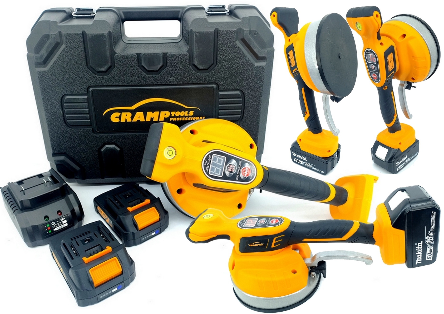 Cramp TVM160 Przyssawka Wibracyjna Do Poziomowania Układania Płytek Glazury