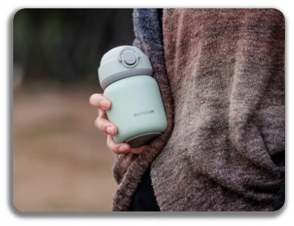 BUYDEEM Termos ze stali nierdzewnej 200ml, TAN200, Cozy Greenish — 11