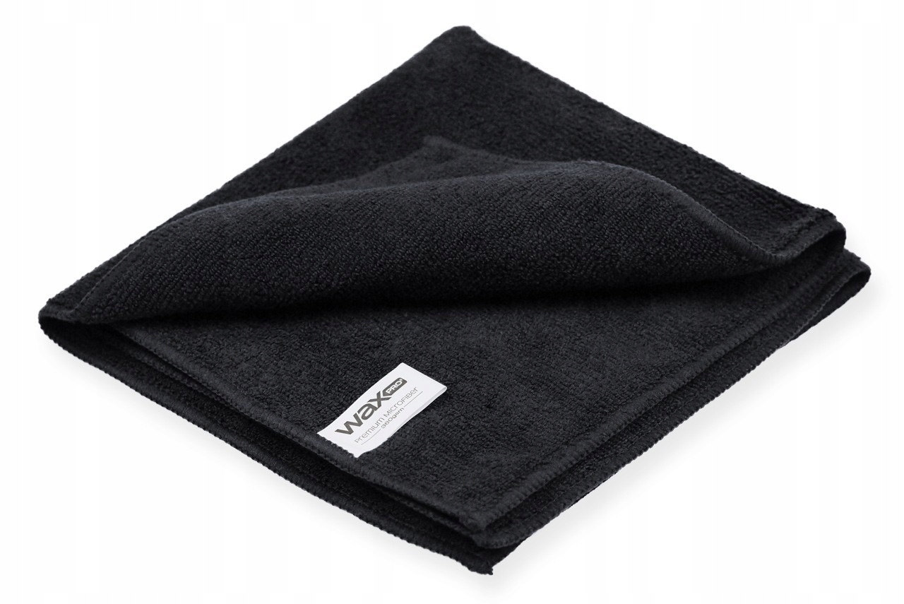 Ściereczka z mikrofibry WaxPRO Premium Microfiber 40x40cm 360gsm Czarna