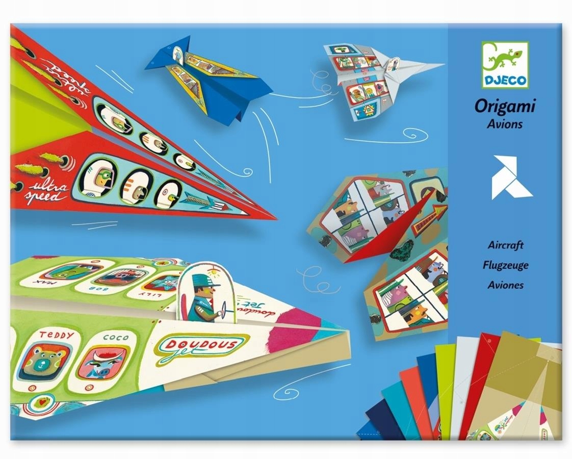 Origami Samoloty 20 sztuk Djeco 7+