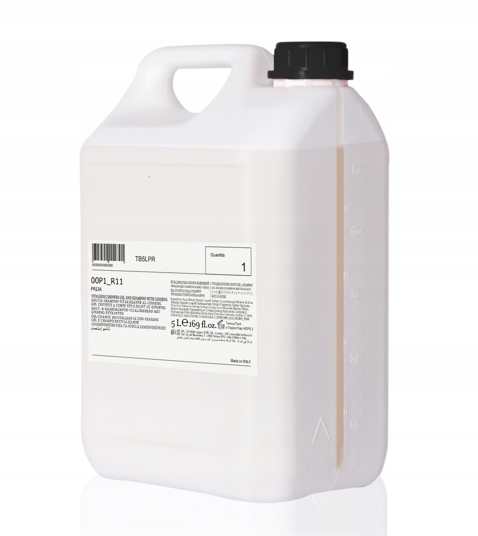 Prija 5L Šampon A Sprchový Gel Ženšen Pro Hotely Jako Dárek Premium