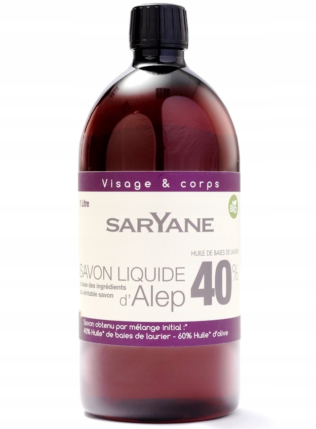 

Mydło Aleppo W Płynie 40% Oleju Laurowego 1 litr
