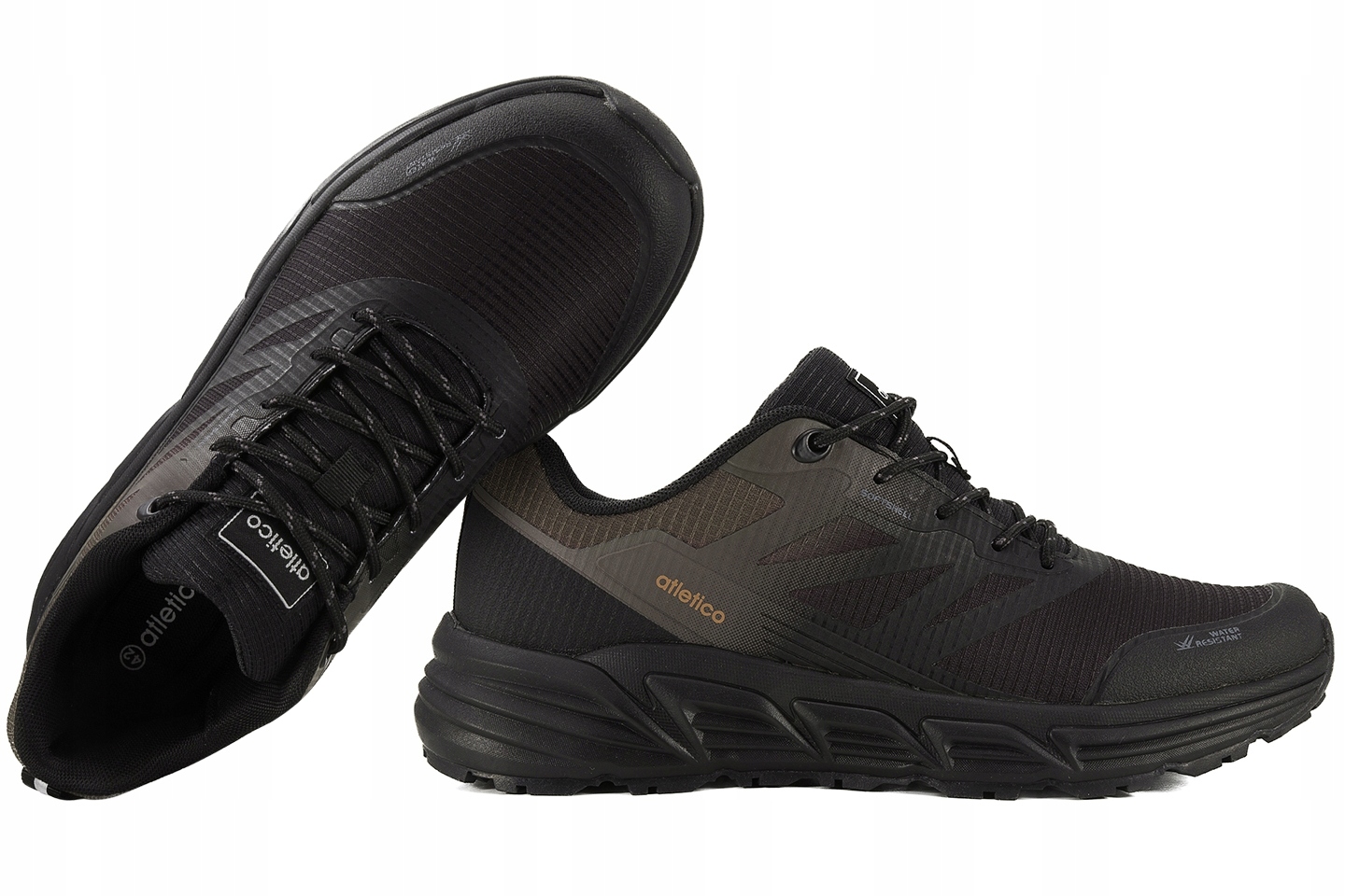 Atletico VB17321 Sportovní Trekové Boty Softshell černá/tan 44 Černá