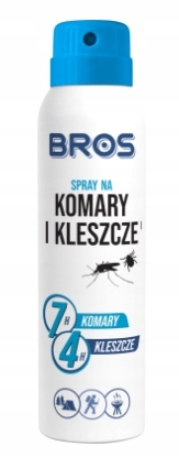 

Bros, Spray na komary, kleszcze, 90 ml
