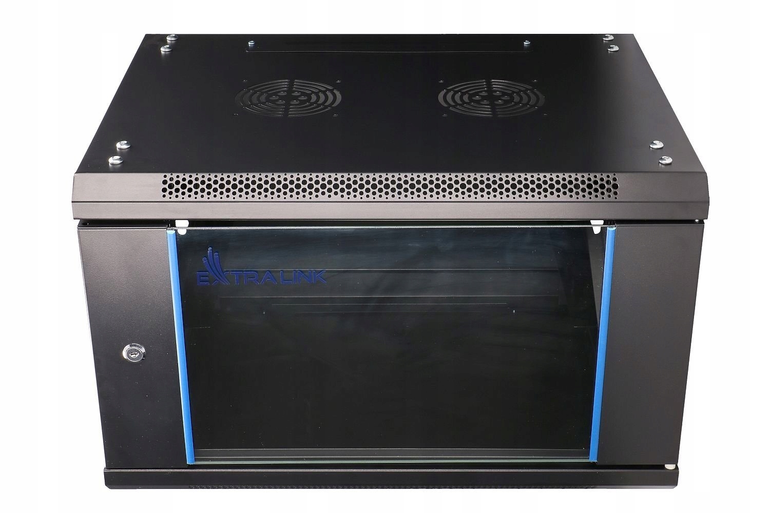 Szafa rack montowana na ścianie Extralink 6U 600x600 Czarna