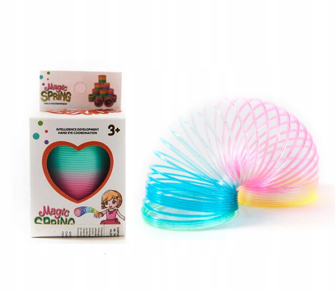 ZABAWKA KOLOROWA SPRĘŻYNA MAGICZNA MAGIC SPRING