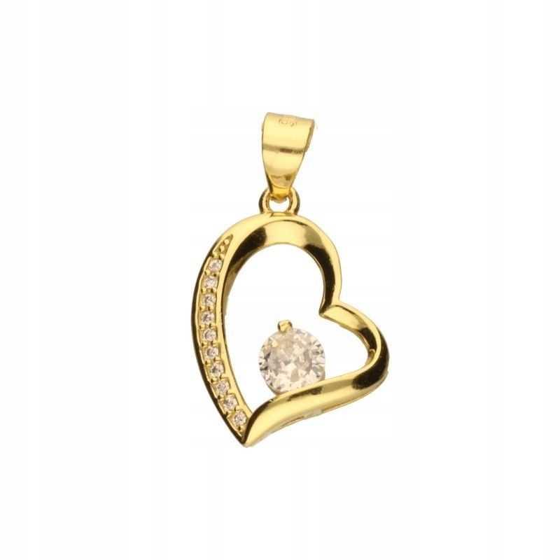 Přívěsek 925 roztomilé srdíčko zdobené zirkony dárek