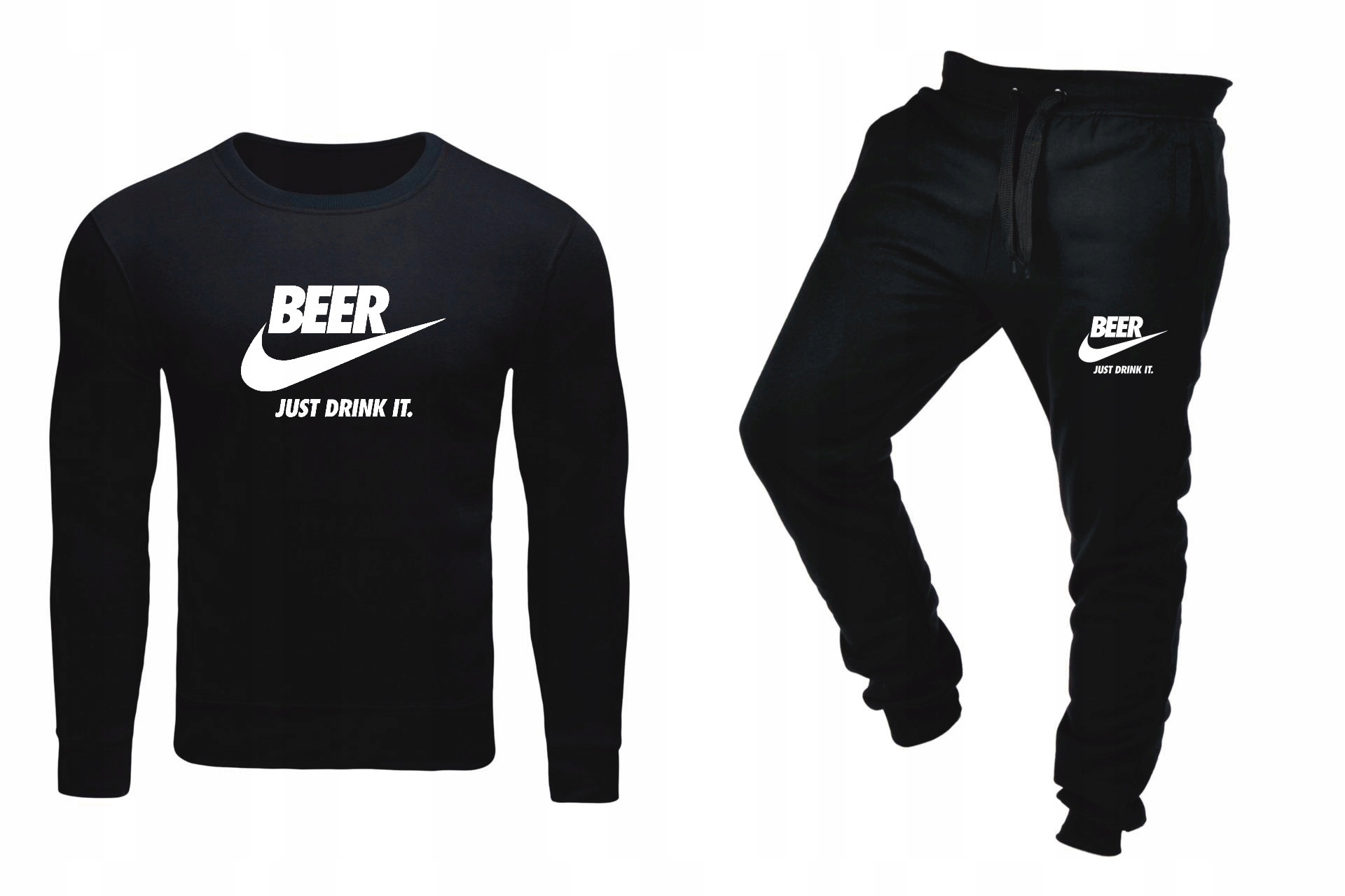 Tepláková Souprava Teplákovka Bez Kapuce Bez Kapuce Černá XXL