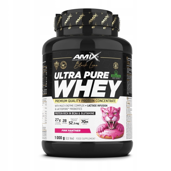 Black Line Ultra Pure Whey Protein 1000g pink panther
