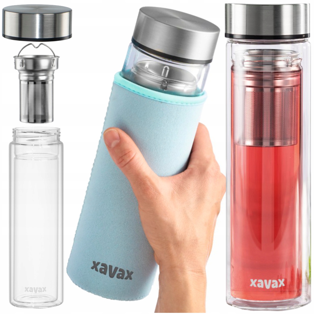 

Zaparzacz Butelka Szklana Bidon Do Herbaty 450ML