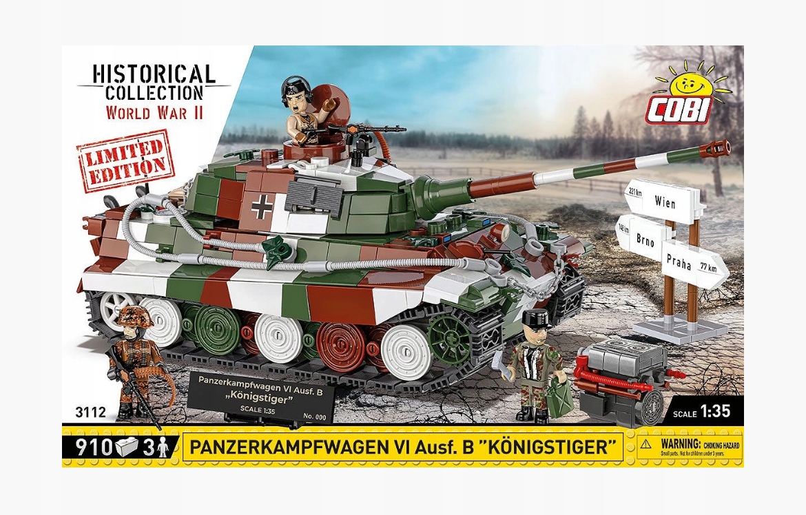 Cobi 3112 czołg Panzerkampfwagen VI Ausf. B Königstiger Limiter Edition