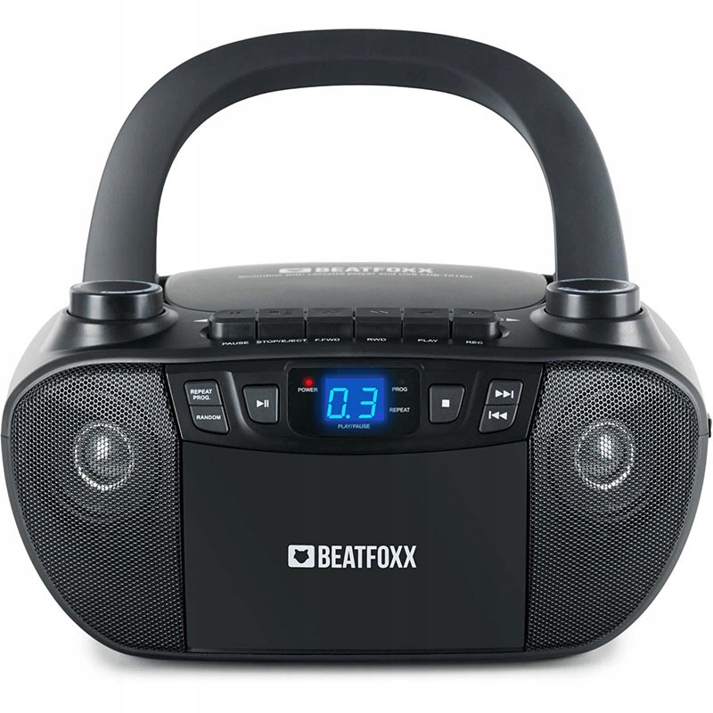 Radiomagnetofon s CD a kazetou CDB-1016, bateriový, černý