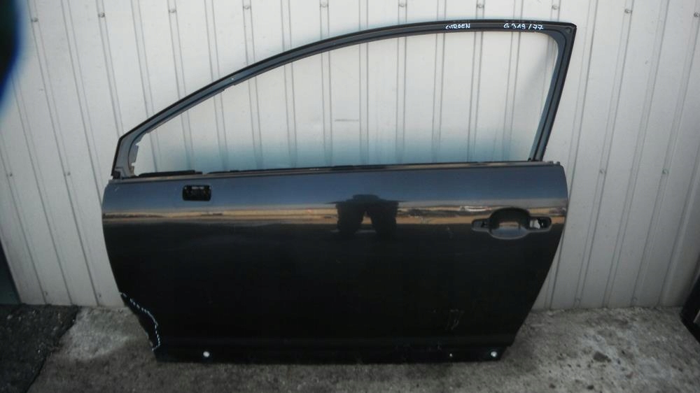 CITROEN C4 3D 04-08 DRZWI LEWE - GOŁE - CZARNE