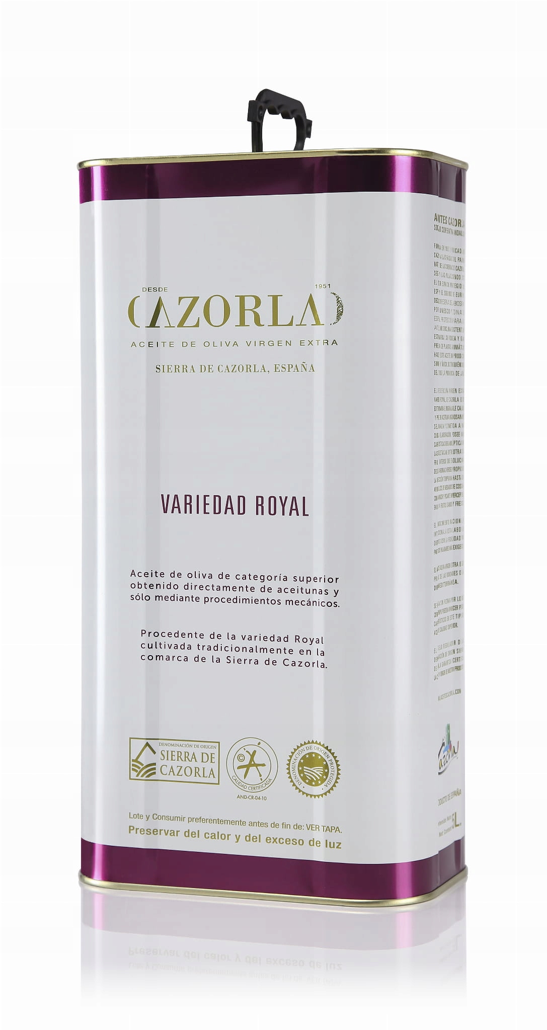 Cazorla Royal hiszpańska oliwa extra virgin 5L