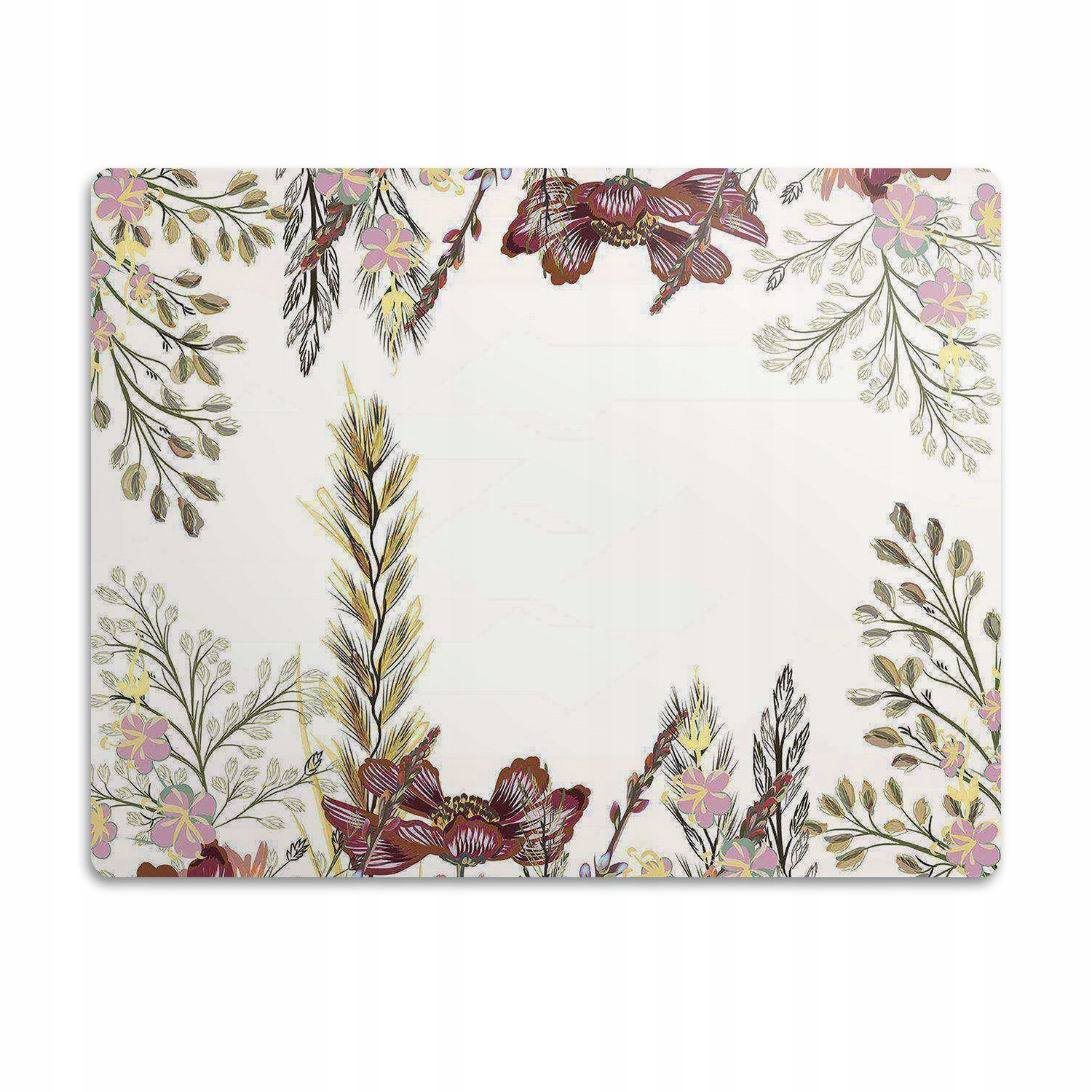 Levně Ochranná podložka pod misky Polní květiny, rám 60x40 cm