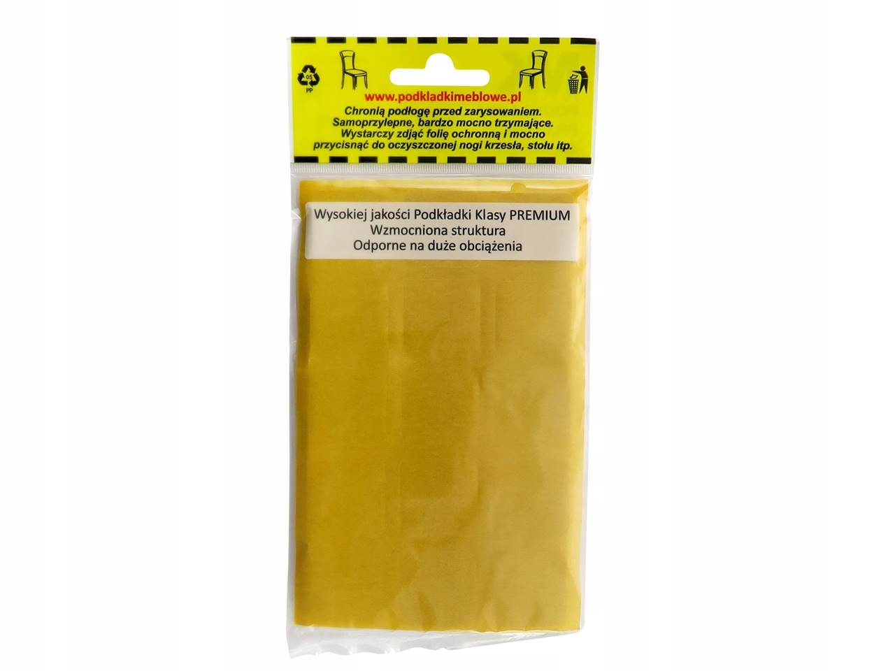 OKRĄGŁE SAMOPRZYLEPNE PODKŁADKI FILC POD KRZESŁO MEBLE STÓŁ ŚR. 34 MM 8X Materiał filc