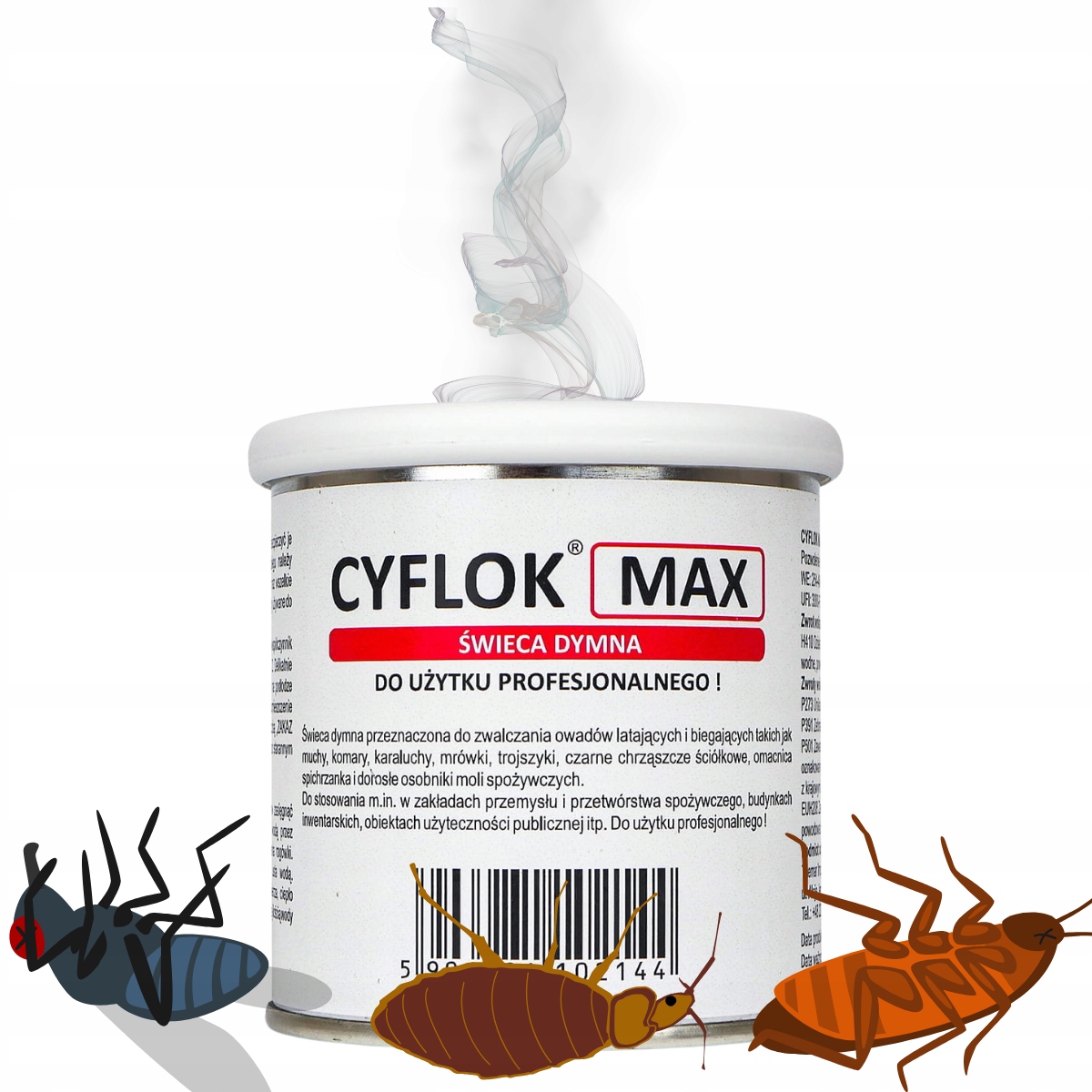 Bomba Prostředek Proti Hmyzu Štěnice Moli Komáři Mouchy Rybičky Mravenci Kouřová Svíčka