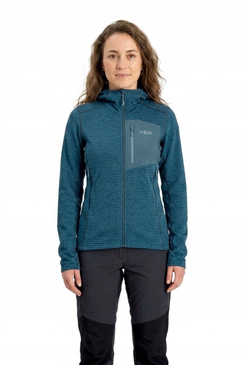Bluza trekkingowa damska Rab Ascendor Light Hoody Women 14_L