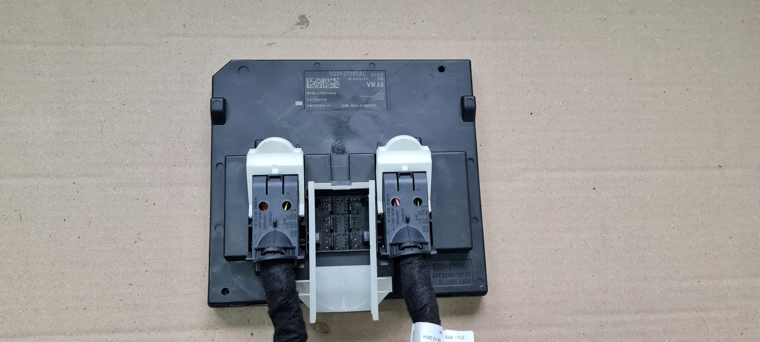S3 8V sedan A3 control unit comfort control unit 5Q0937085AC