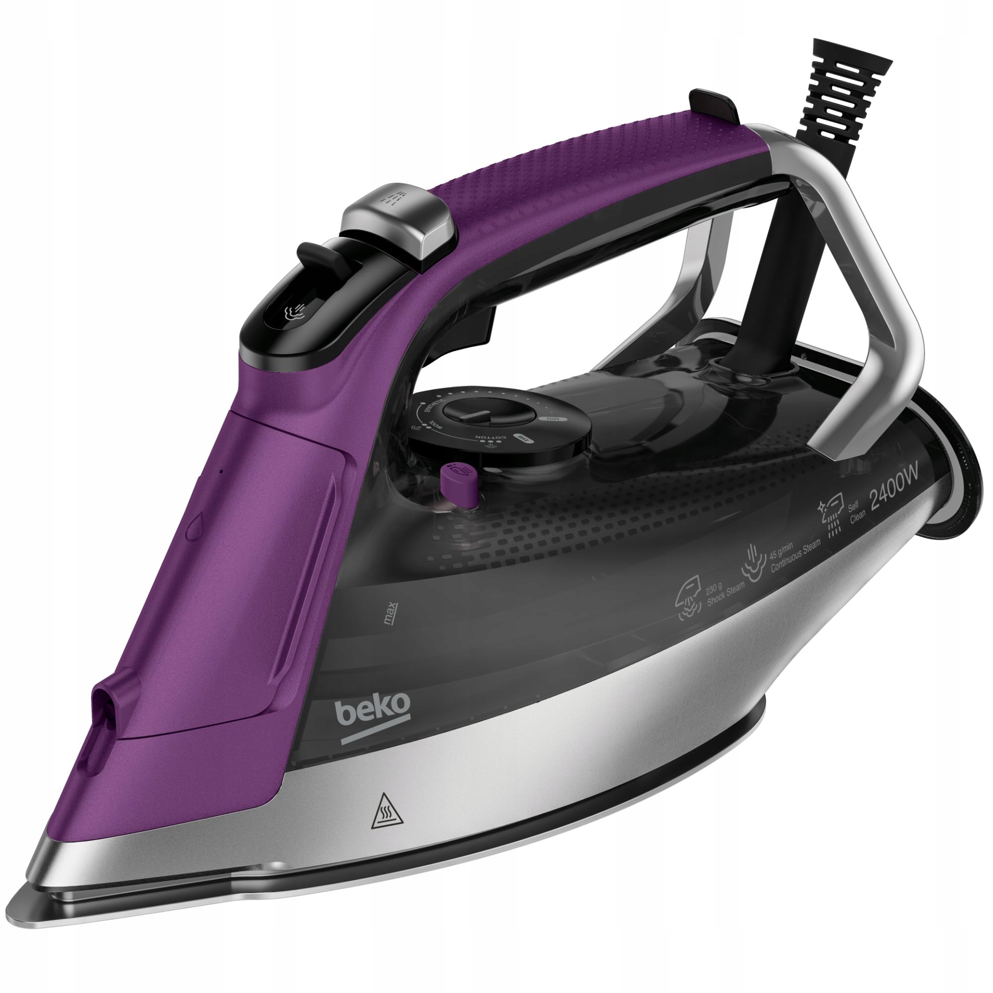 Żelazko parowe Beko Sim 8130 V 3000W SoftGlide Stopa ceramiczna Blokada