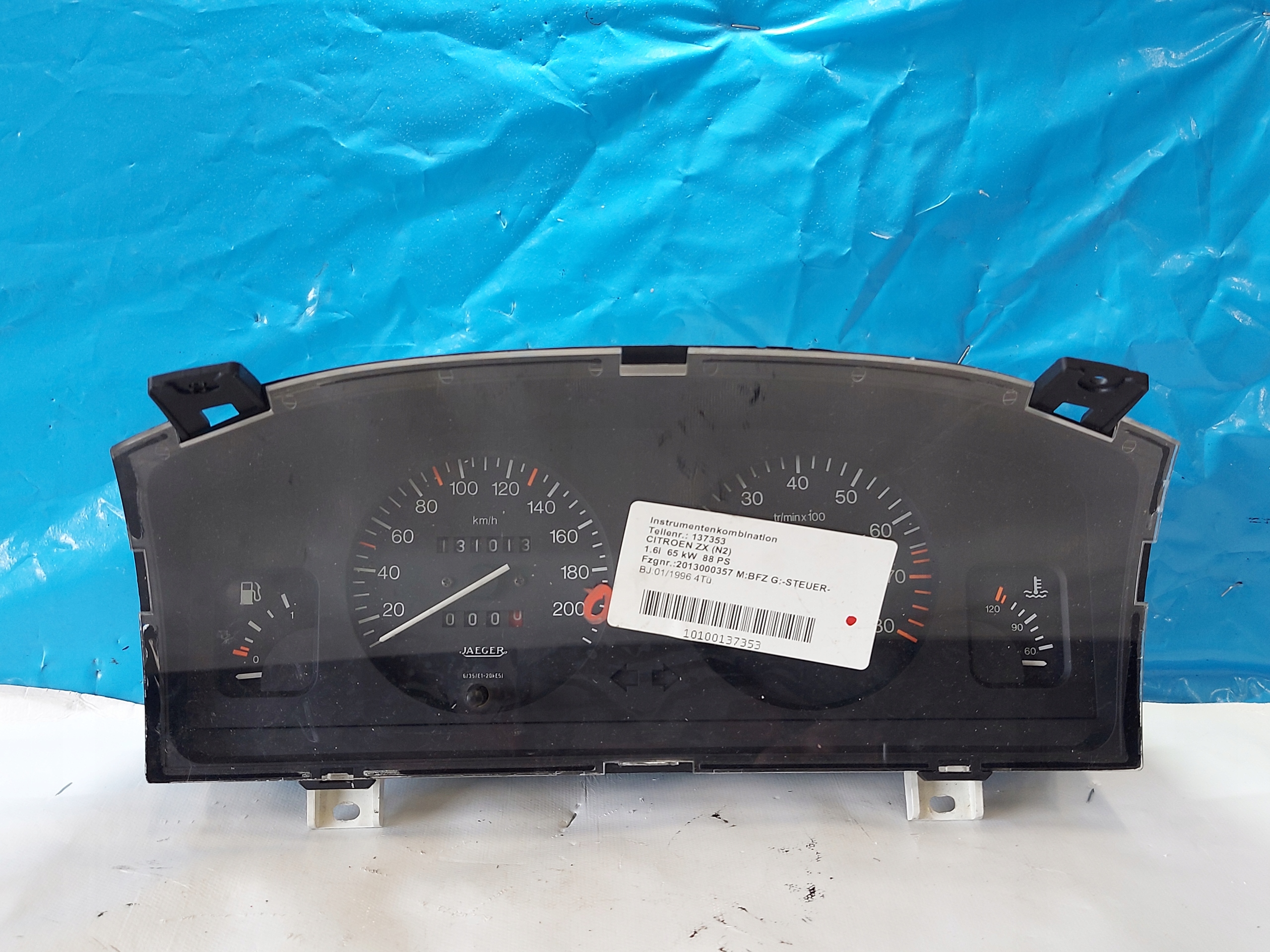 dials clock CITROEN ZX 1.6 B 9622130280