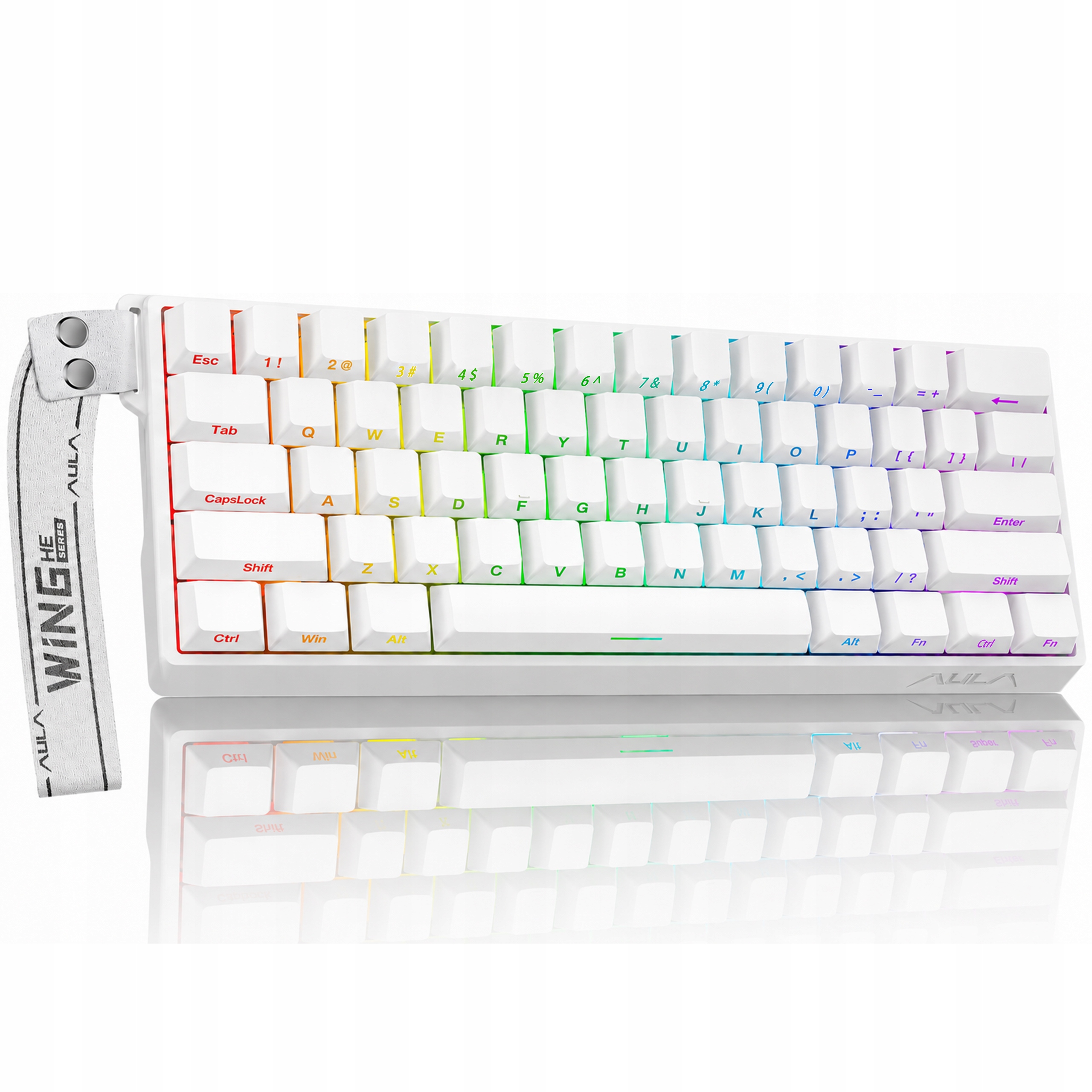 Herní klávesnice WIN60 He Magnetic 60% 8000Hz drátová HotSwap Rgb