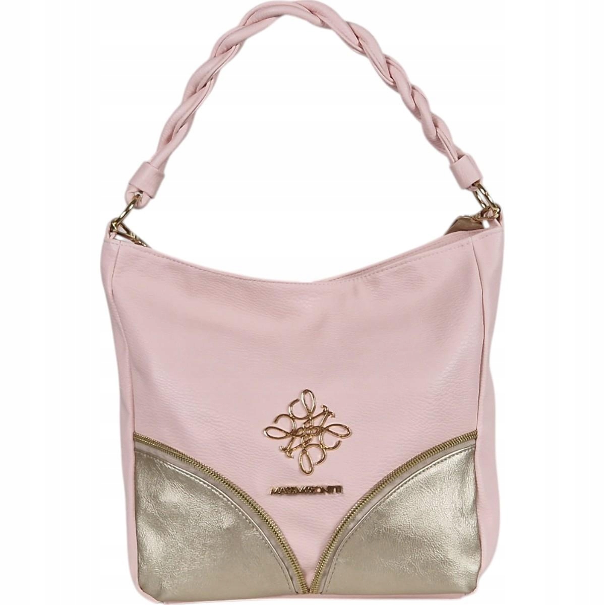 Massimo Contti kabelka shopper růžová eko kůže