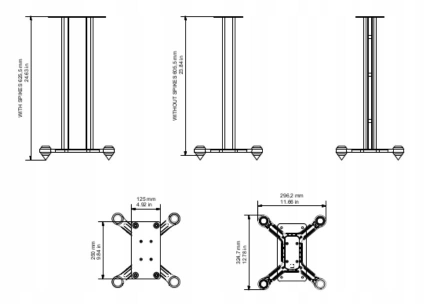 MONITOR AUDIO STAND GOLD 100 I STUDIO DEDYKOWANE, SOLIDNE STANDY, PODSTAWKI Kolor szary