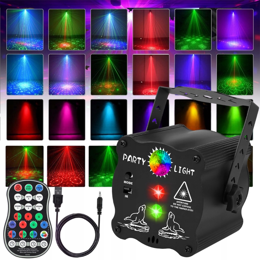 3D Jevištní Světla, Laserový Projektor Na Diskotéku Pro Zvukový Senzor