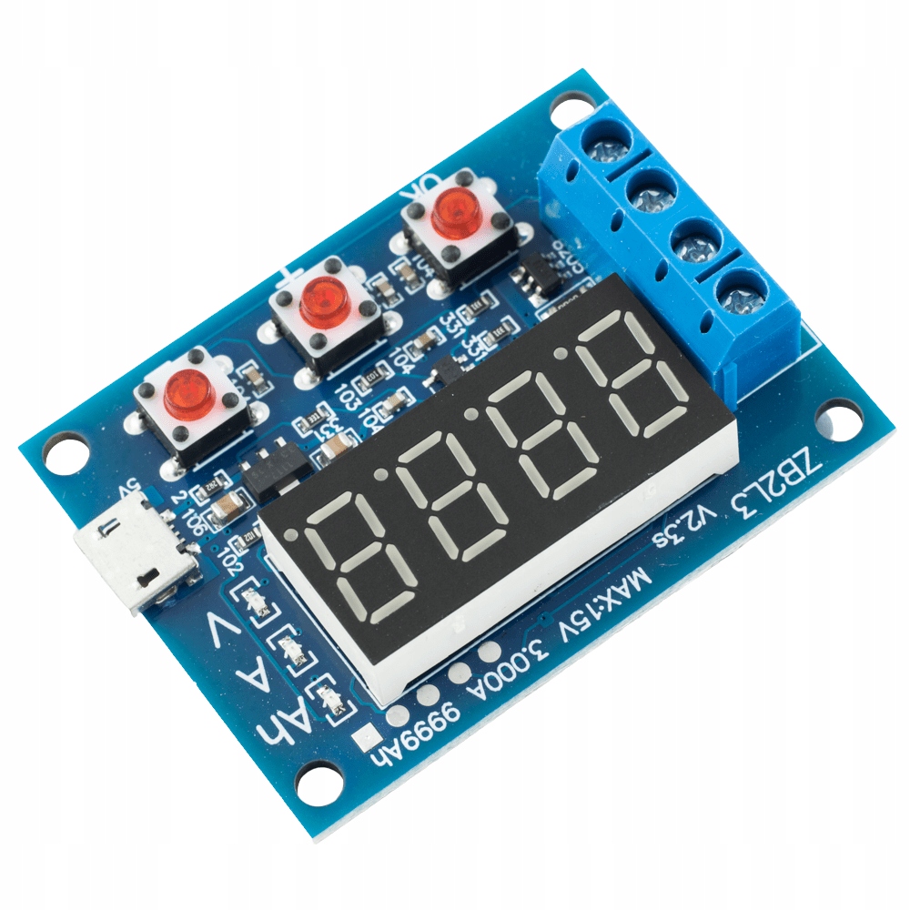 Miernik pojemność akumulator ogniw 15V 3A 18650 Pb Kod producenta ZB2L3 miernik pojemności akumulatora