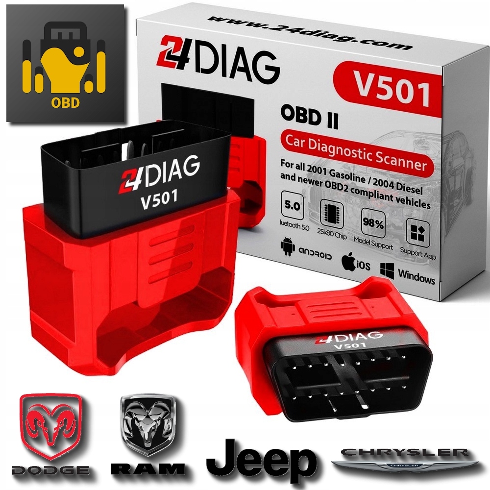 INTERFEJS DIAGNOSTYCZNY Jscan Jeep Doge Chrysler Marka 24Diag