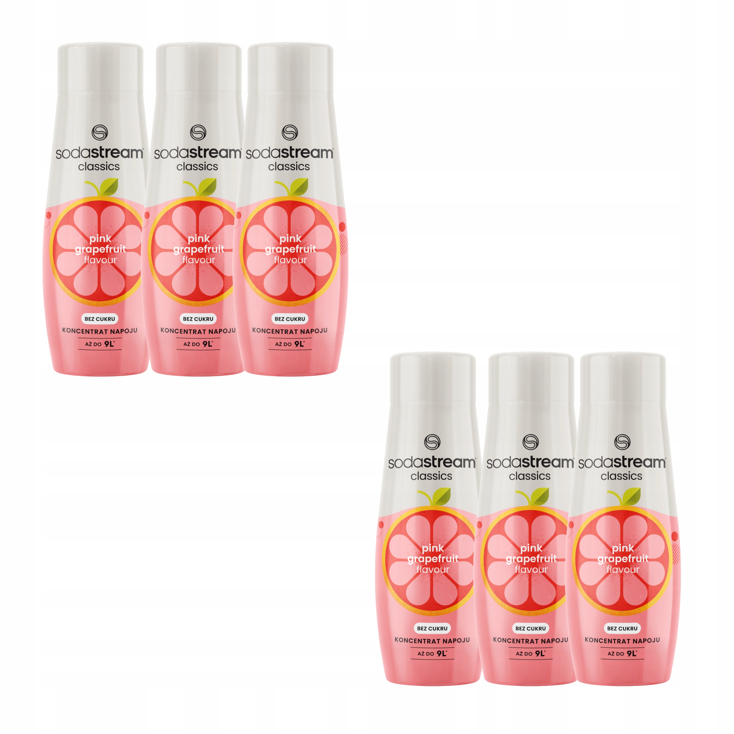 Sodastream Sirup Grapefruit Bez Cukru 440ML Koncentrát na vodu x6